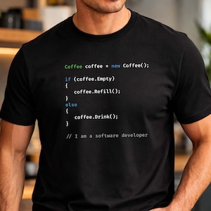 Kaffee Satz Code Shirt - Lustiges Software Engineer Unisex T-Shirt S-3XL