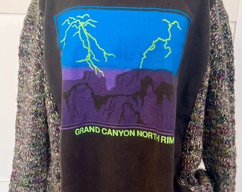 Grand Canyon graphic sweatshirt with added sweater sleeves