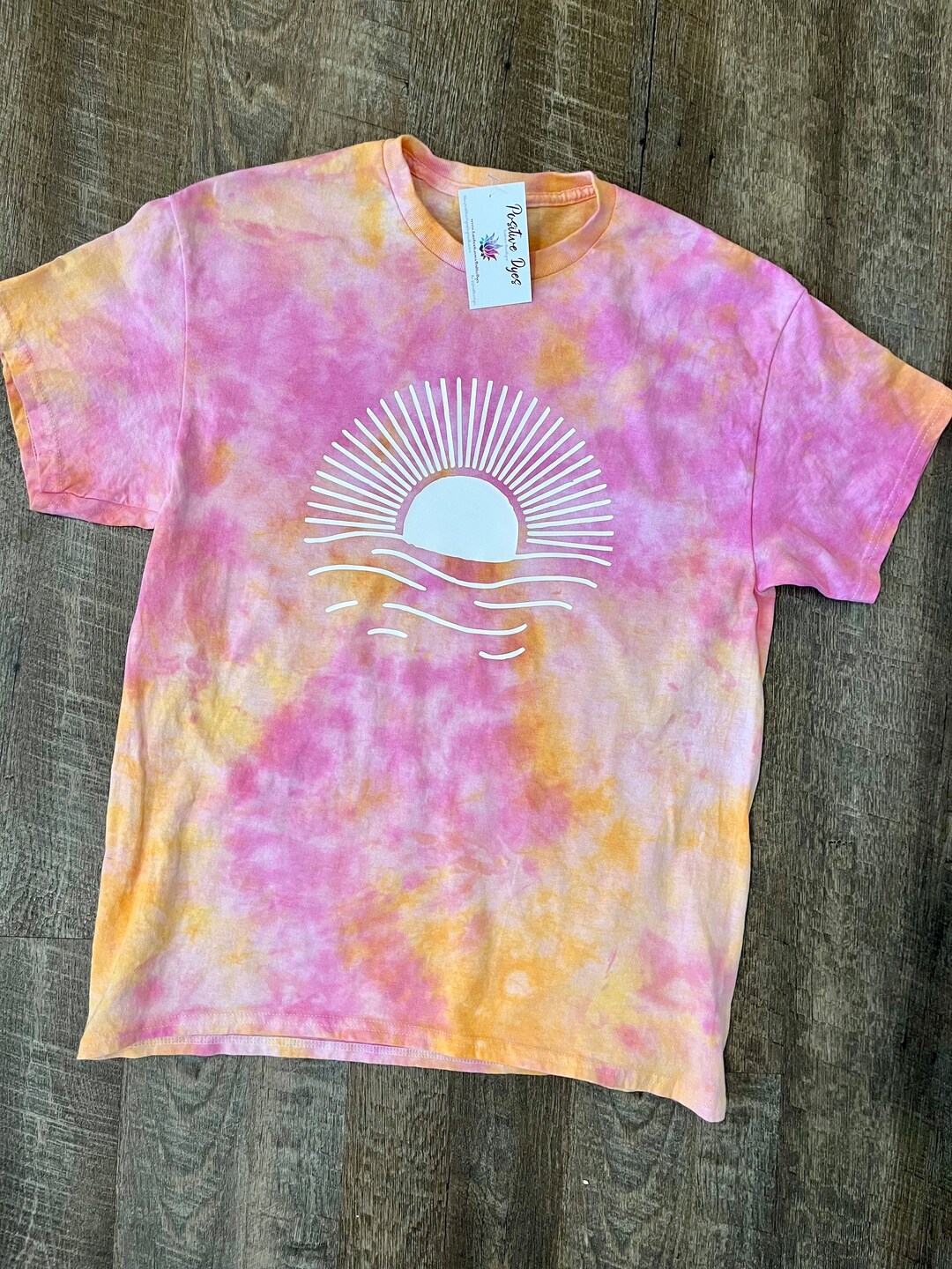 TIE & DYE PINK ORANGE DOLA SILK SUIT