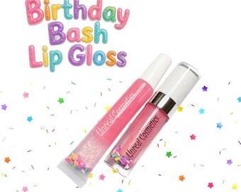 Brillo labial para fiesta de cumpleaños