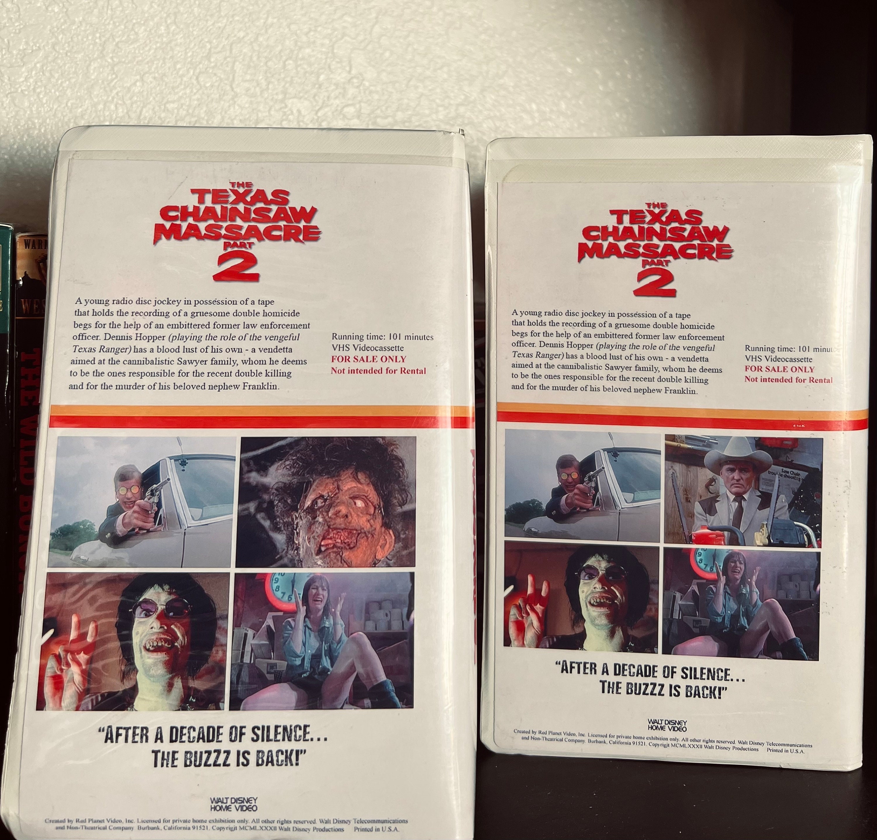 Texas Chainsaw Massacre 2 Leatherface Custom VHS Clamshell