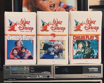 Child's Play Chucky Custom VHS Clamshell Slipcover Insert (NO