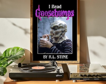 Custom I Read Goosebumps by R.L. Stine Art Print