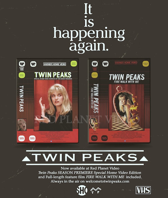 Custom David Lynch Twin Peaks Special Home Video Edition VHS Fire