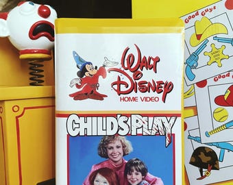 Child's Play Chucky Custom VHS Clamshell Slipcover Insert (NO