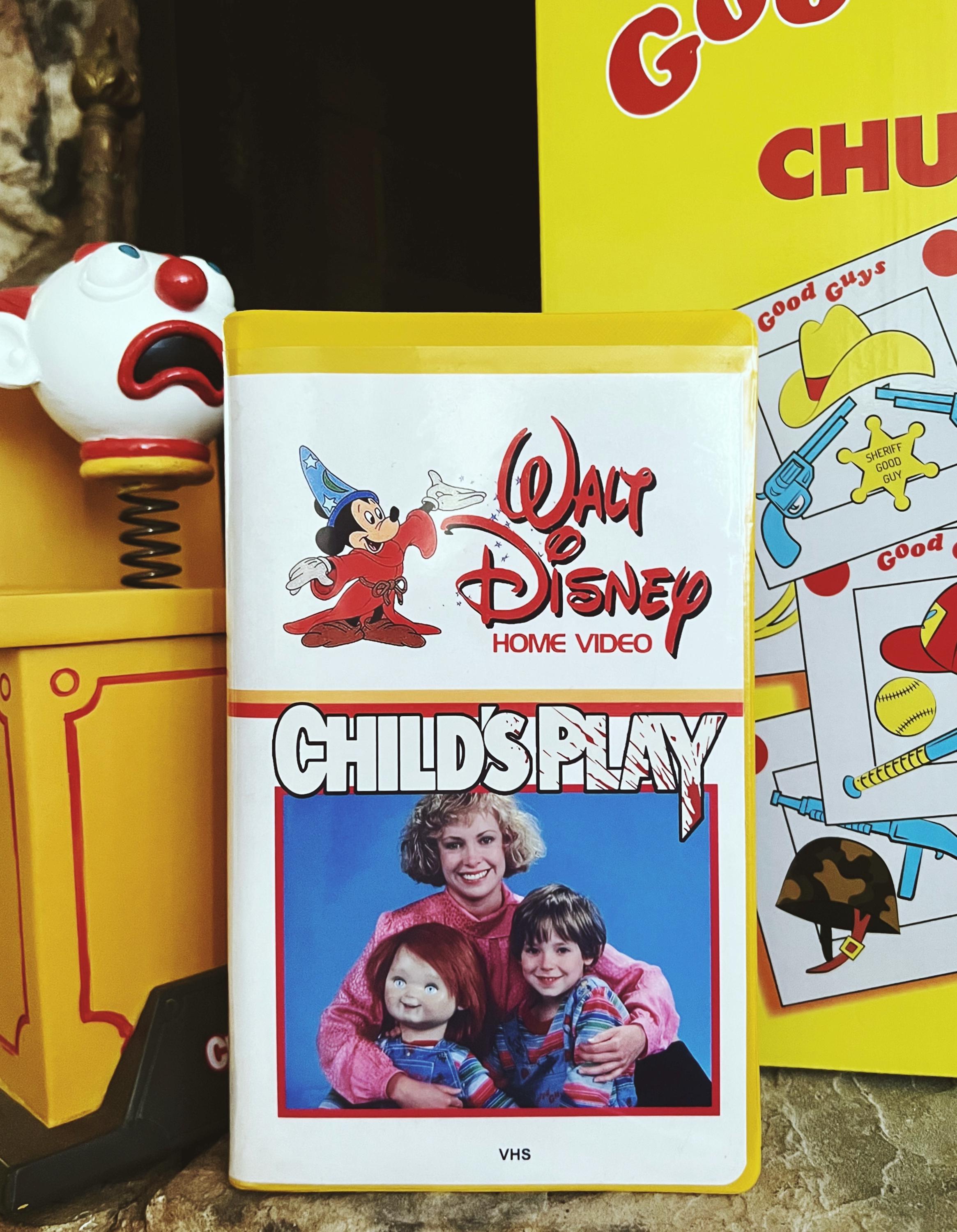 Child's Play Chucky Custom VHS Clamshell Slipcover Insert (NO