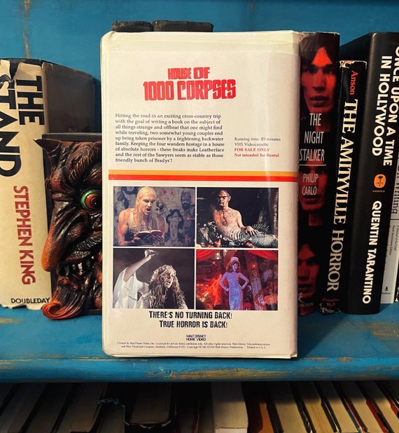 House of 1000 Corpses Custom VHS Clamshell Slipcover Insert