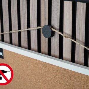 Hooks for pictures, coat hangers, or other items for acoustic panels | Panels will not be damaged | Acoustic panel accessories without drilling