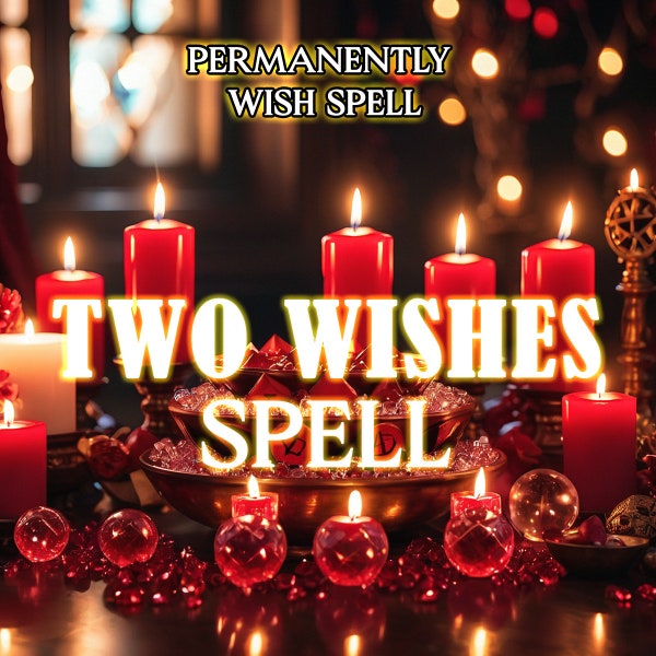 Two Wishes Spell, Cast a Wish, Powerful spell, Same day Cast, Wish Spell Casting