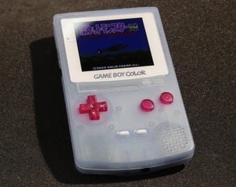 Gameboy Color- IPS LCD 2.0 FP - Rechargeable Battery - Candy Blue