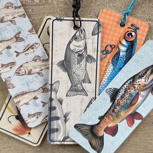 Fishing Bookmark | Fishing Themed Bookmark | Father’s Day Gift | Fishing Enthusiast Gift | Fishing Guy | Loves to Fish | Dad Gift | Grandpa
