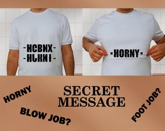 Custom Hidden Message T-shirt: Secret Fold Code Tee - Etsy