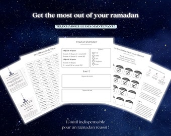 Ramadan planner 2024 Journal de bord ramadan numérique digital planificateur ramadan digital agenda Ramadan planner français PDF