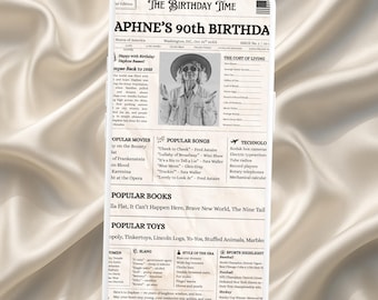 90th birthday video invitation | Editable template | Digital download