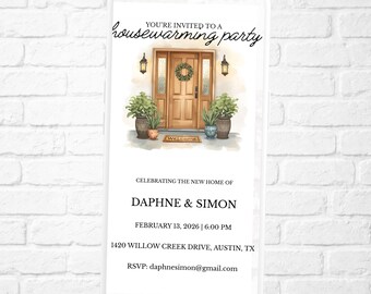 Housewarming video invitation | Editable template | Digital download