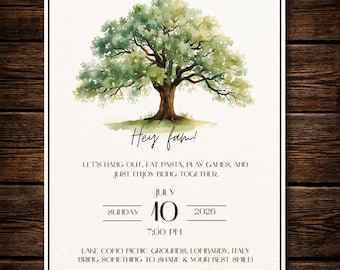 Family reunion invitation | Editable template | Digital download