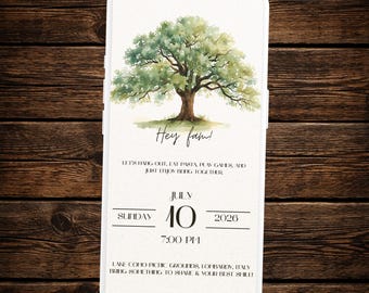 Family reunion video invitation | Editable template | Digital download