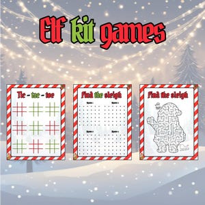Noël | Kit elfe | Elfe | Jeux d'elfes | Kit Elfe sur l'étagère | Kits elfes | Elfe à imprimer | Lettre elfe | Kit lutin de Noël | Lutin de Noël
