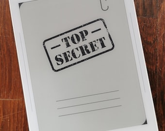 Supernote A5X, A6X und A6X2 Nomad, rM2, Onyx Boox Screensaver "Top Secret"