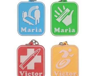 COD Zombies Perk Keychain Customizable