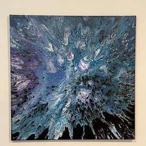 Acrylic spin art painting