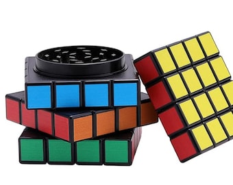 Grinder en métal Rubix Cube, 4 pièces