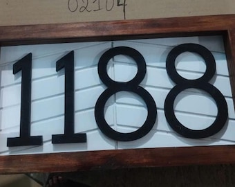 Horizontal Address Sign, Vertical Address Sign, House Numbers, Address Plaque, Wooden Farmhouse
