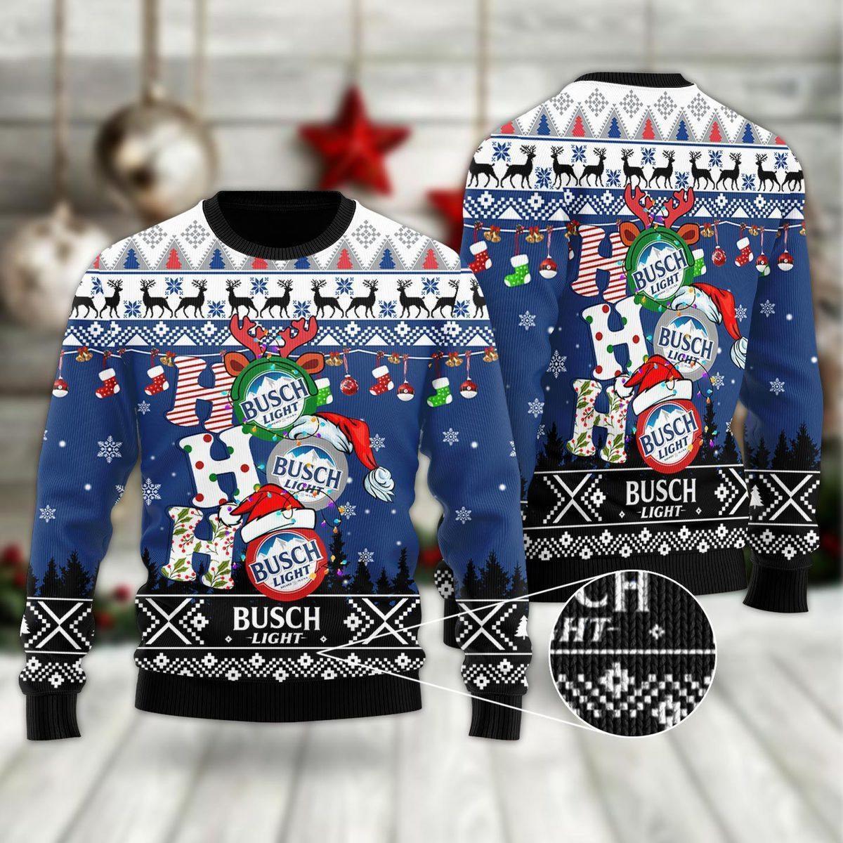Discover Light Beer Ugly Christmas Sweater - Funny Holiday Jumper for Beer Lovers - Festive Beer-Themed Xmas Sweater