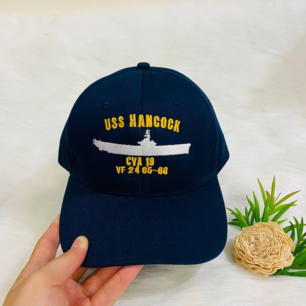 Cappellino Baseball US Navy Veteran – Berretto Unisex Con Piuma E Uovo – Regolabile – Trade Winds - Foto 2
