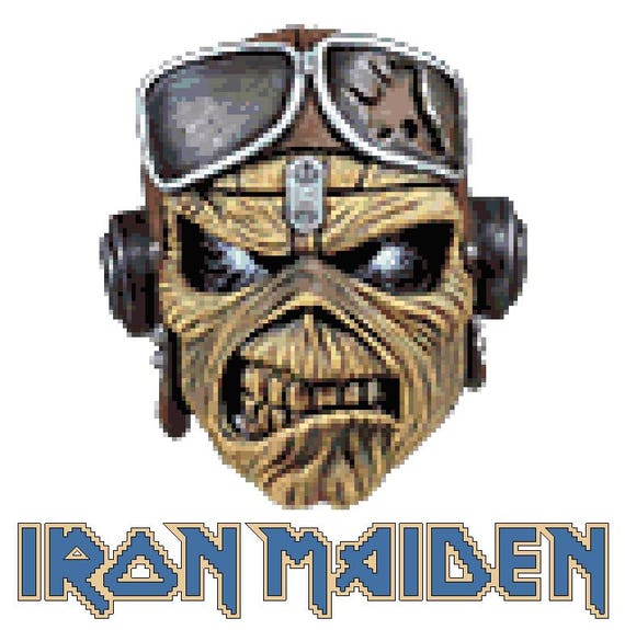 Iron Maiden Eddie Cross Stitch Pattern - Etsy