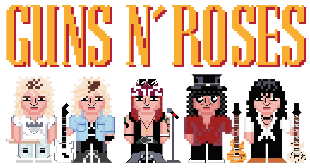 Guns N' Roses Cross Stitch Pattern - Etsy