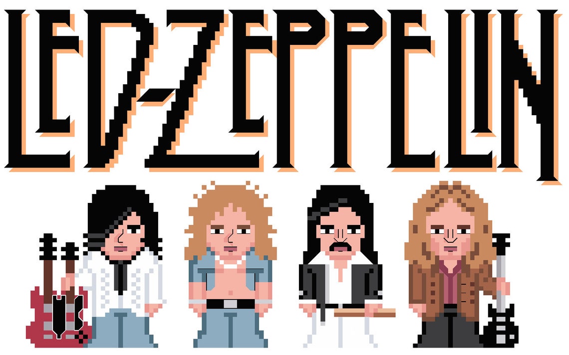 Led Zeppelin Cross Stitch Pattern - Etsy