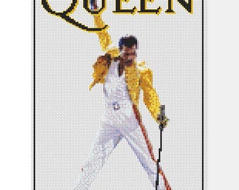 Modèle de point de croix pour reine