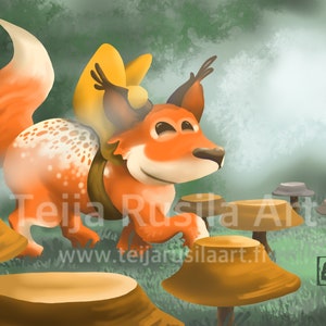 postale | Art de renard | Pitsikettu