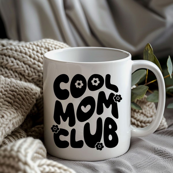 Cool Mom Club Mug, Funny Mothers Day Gift for Mom, Coffee Mug Funny Gift for Mom, Christmas Gift for Mother, Mom Birthday Gift