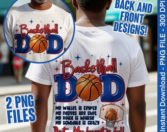 Basketball Dad PNG: Gameday Sublimation Design (Digital Download)