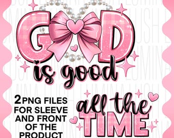 God Is Good PNG: Christian Bible Verse Sublimation (Digital Download)