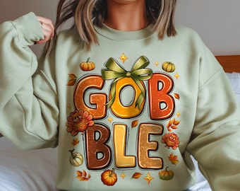 Retro Thanksgiving Turkey PNG: Autumn Pumpkin Design (Digital Download)