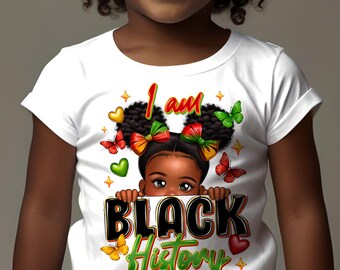Black History Girl PNG: Afro Sublimation Design (Digital Download)