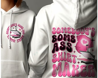 Quelqu&#39;un est bombardé dans le cul de chemisier Png, Shirt Maker png, petite entreprise Png, entreprise artisanale, Png drôle, Png rétro, téléchargement numérique par sublimation
