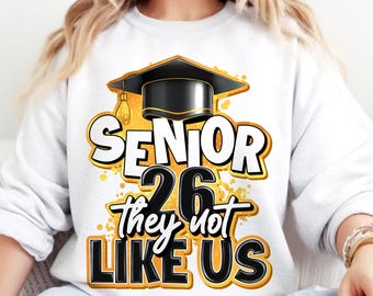 Senior 2026 Png: Graduation T-Shirt Design (Digital Download)