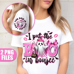 I Put The Boo In Boujee Png, Halloween PNG, Girly Halloween PNG, Boujee Png, Spooky Season Png, Cute Ghost Png, Halloween Sublimation Design
