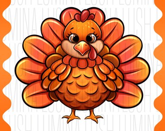 Retro Thanksgiving Turkey PNG: Fall Harvest Shirt Design (Digital Download)