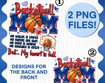 Basketball Mom PNG: Gameday Sublimation Design (Digital Download)