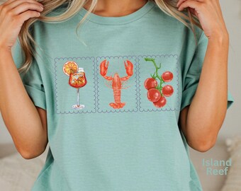 Aperol Spritz Comfort Colors Italian Shirt, Tomato Girl Tee, Travel Gift, Lobster t-Shirt, La Dolce Vita Summer Tee
