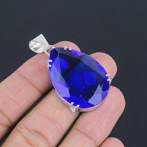 Tanzanite | Silver Handmade Pendant | 925 Sterling Silver Jewelry | Gemstone Pendant | Tanzanite Pendant | Tanzanite Jewelry | Pendant Gifts