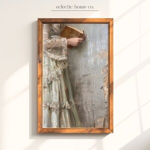 Gift for Book Lover, Little Women, Rustic Decor, Country Cottage, Antique Farmhouse Wall Decor, Reading Nook Decor, Neutral Wall Art, Bookish Decor, Jane Austen, Book Lover Decor, Vintage Wall Art, Printable Wall Art, Downloadable Art, Art Printable