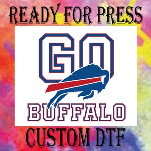 Buffalo Football DTF Transfer, Ready To Press, Game Day Iron On