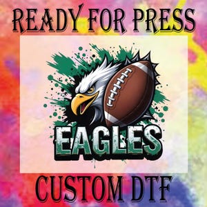 Eagles Football DTF Transfer: Philadelphia Champions Heat Press