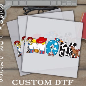 Toy Story Mom Dtf Transfer, Family Birthday Party Ready To Press, Toy Story Family Heat Press DTF Transfers, Disney Custom Dtf, Dtf Prints
